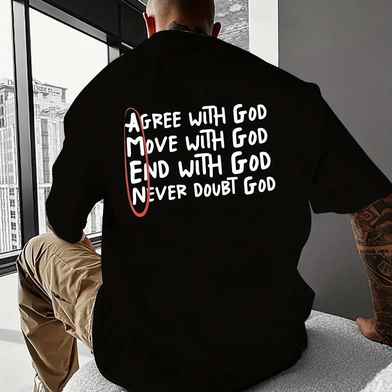 Amen Short Sleeve Shirt (Apricot, L)