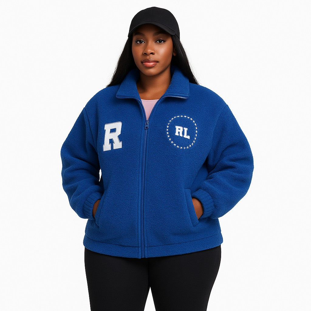 Fleece Sherpa Varsity Jacket