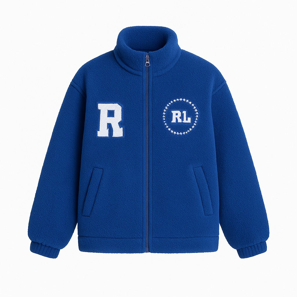 Fleece Sherpa Varsity Jacket