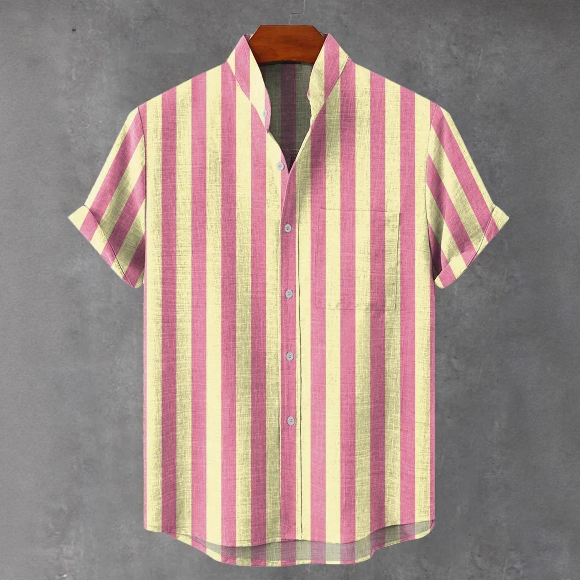 Men's Stand Collar Casual Cool Versatile (ZM80407001, XXL)